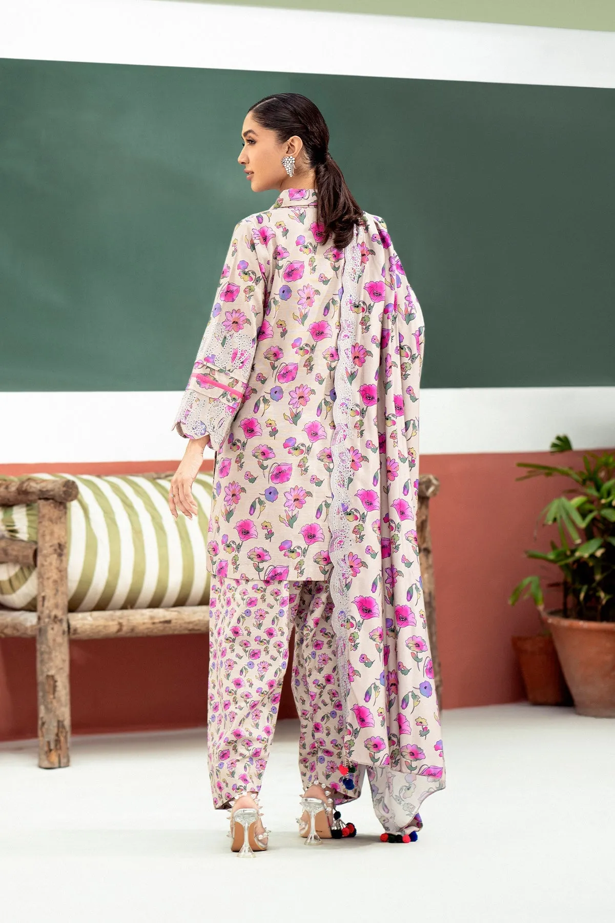 3-Pc Charizma Unstitched Embroidered Khaddar With Wool Shawl ANW-05