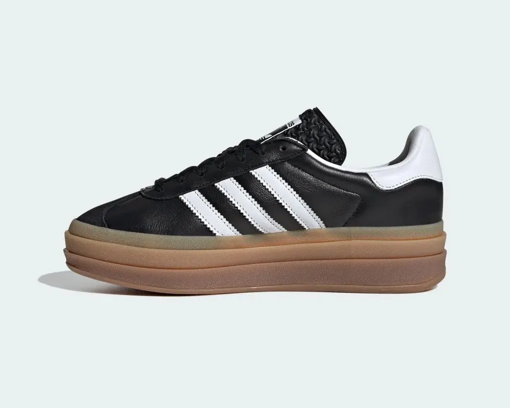 Adidas Gazelle Bold atmos Core Black Footwear White Gold Metallic IG1733