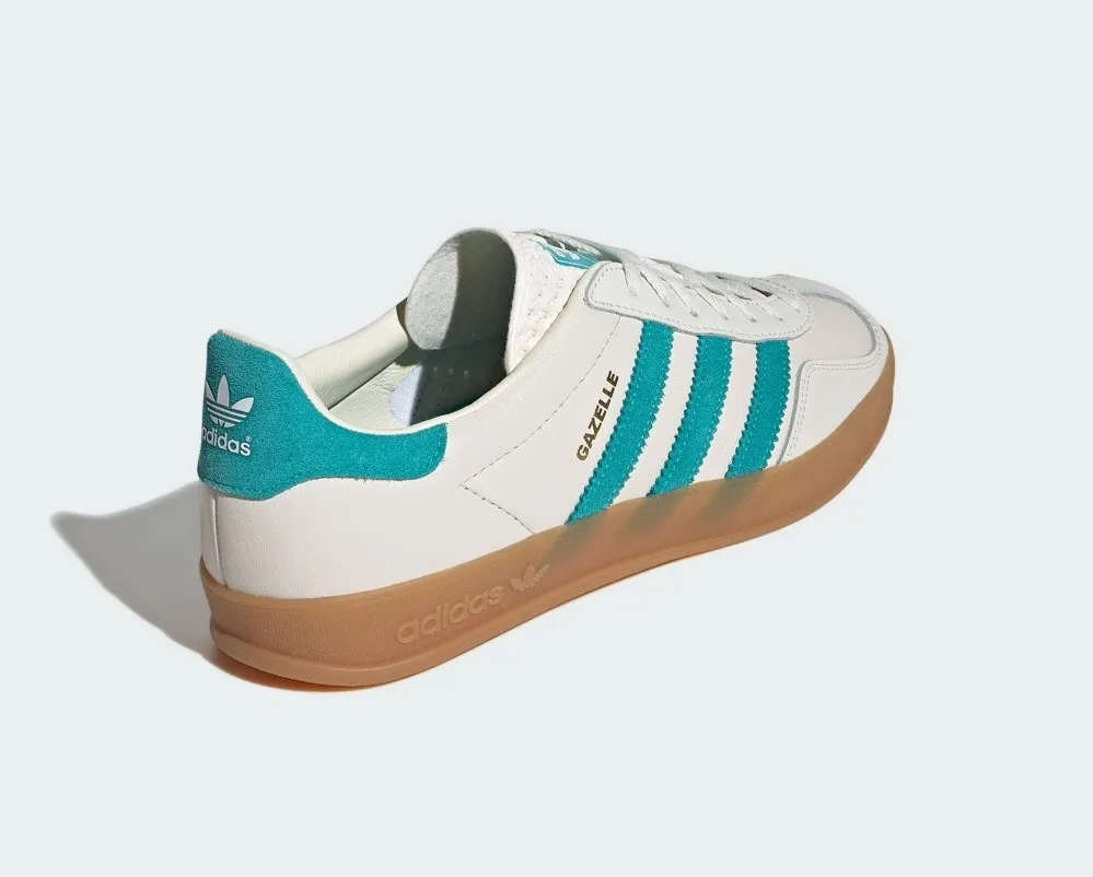 Adidas Originals Gazelle Indoor Turqoise Chalk White Footwear White Gum JI2583