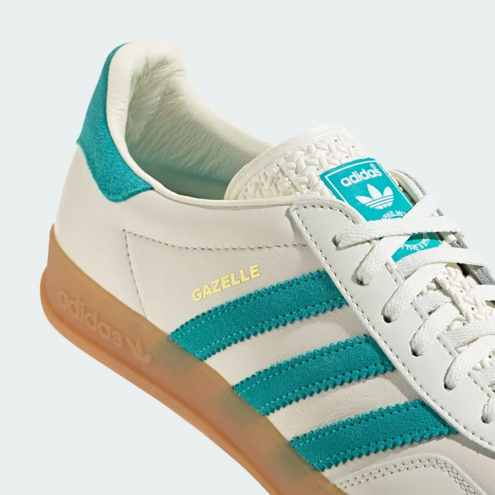 Adidas Originals Gazelle Indoor Turqoise Chalk White Footwear White Gum JI2583