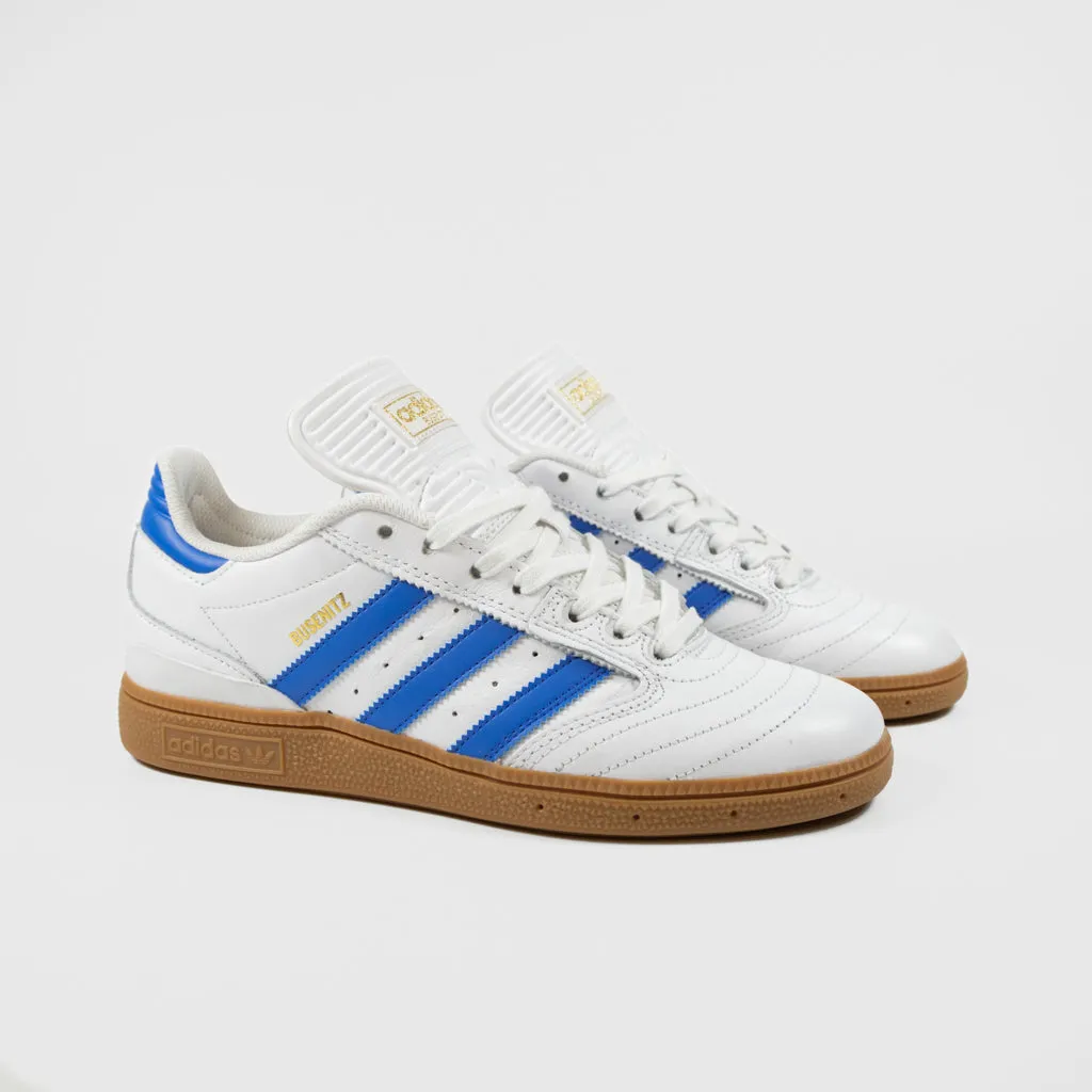 Adidas Skateboarding - Busenitz Shoes - Footwear White / Bluebird / Gold Metallic / Gum