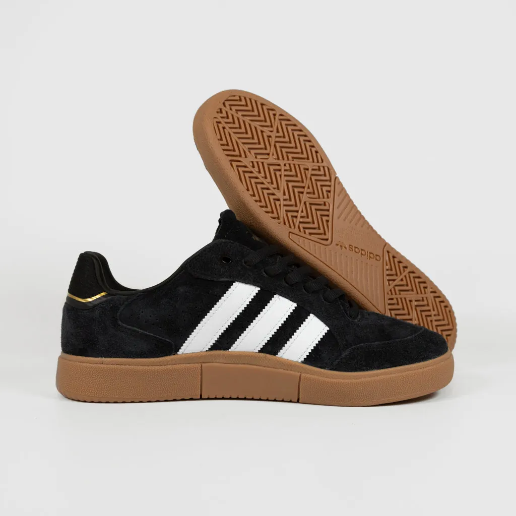 Adidas Skateboarding - Tyshawn Low Pro Shoes - Core Black / Footwear White / Gold Metallic / Gum