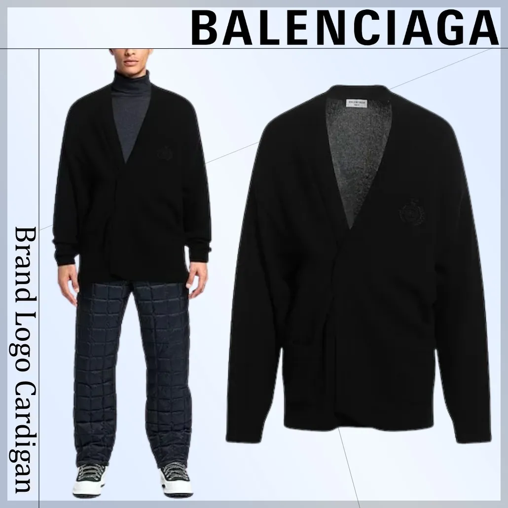 BALENCIAGA  |Wool Cashmere Street Style Plain Logo Luxury Outlet