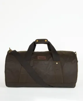 Barbour Explorer Wax Duffle Bag: Olive