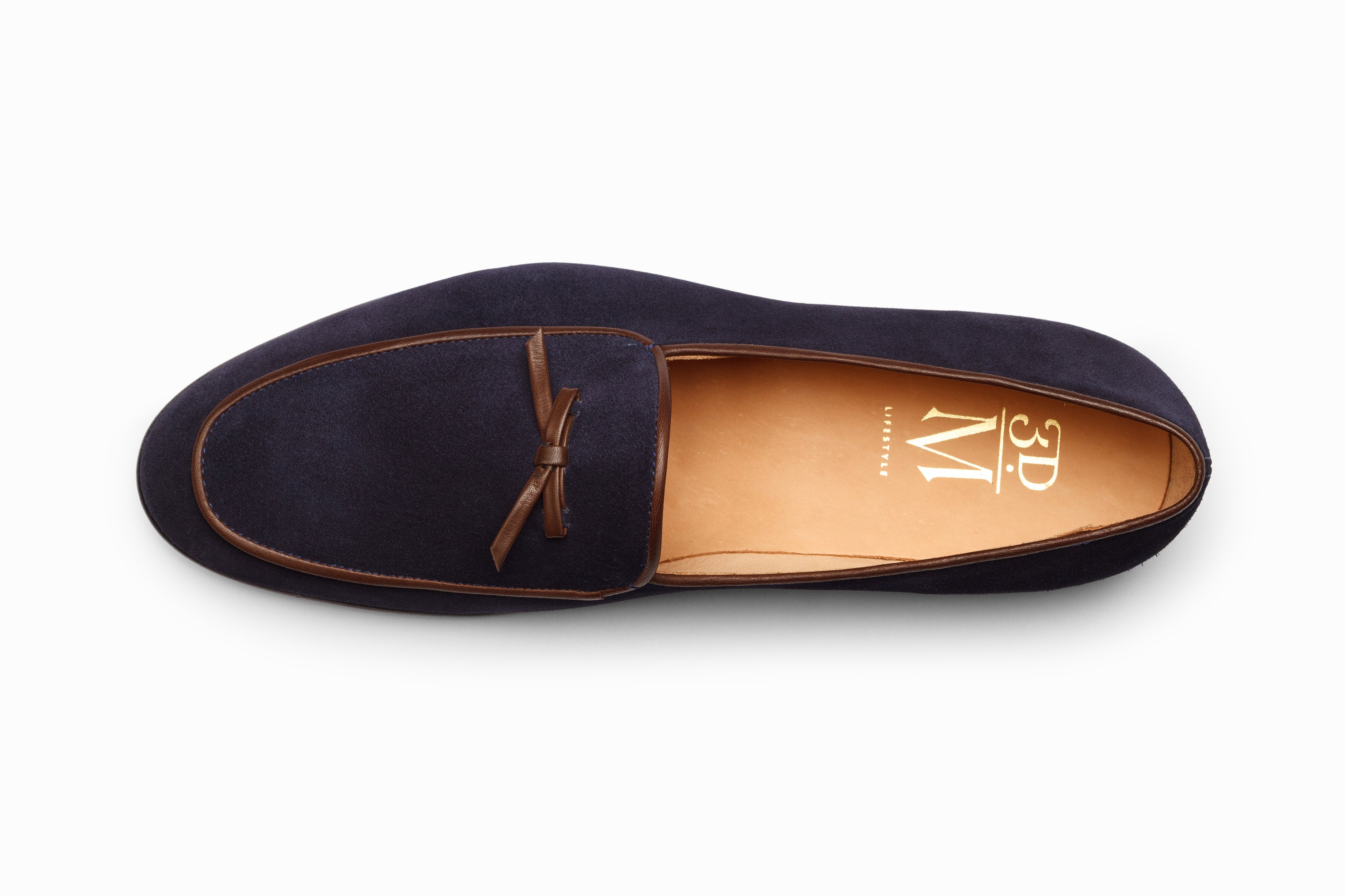 Belgian Loafers - Navy Suede