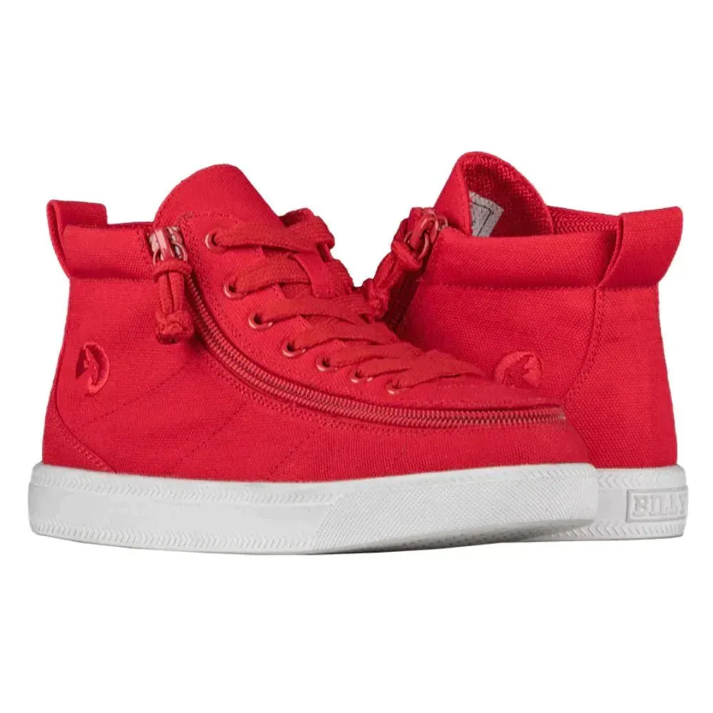 Billy Footwear (Kids) Extra Wide Fit - High Top Canvas Shoes