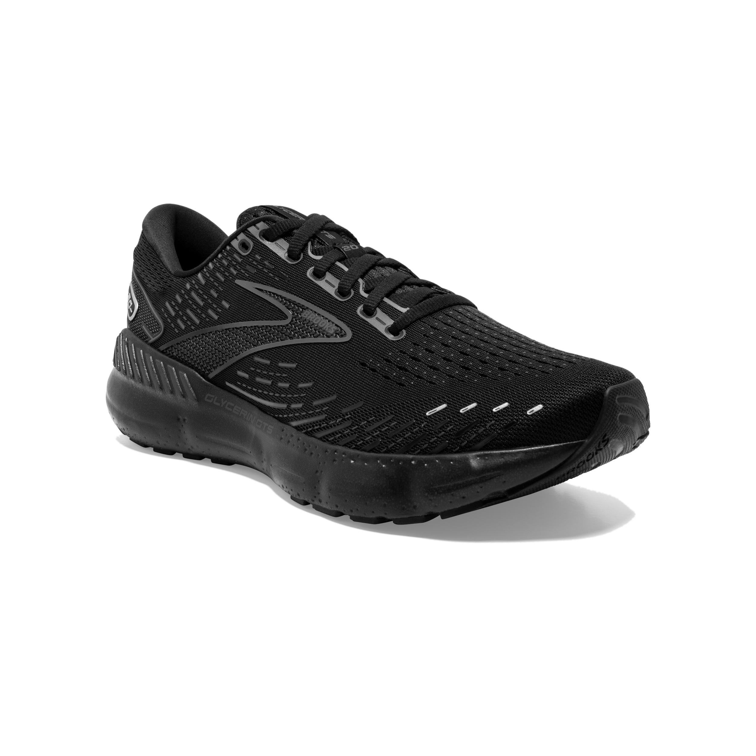 Brooks Glycerin GTS 20 (2E Width) - Black/Black/Ebony (Mens)