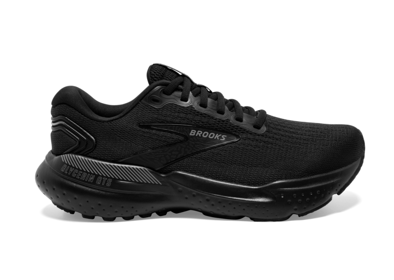 Brooks Glycerin GTS 21 (B Width) - Black/Black/Ebony (Womens)