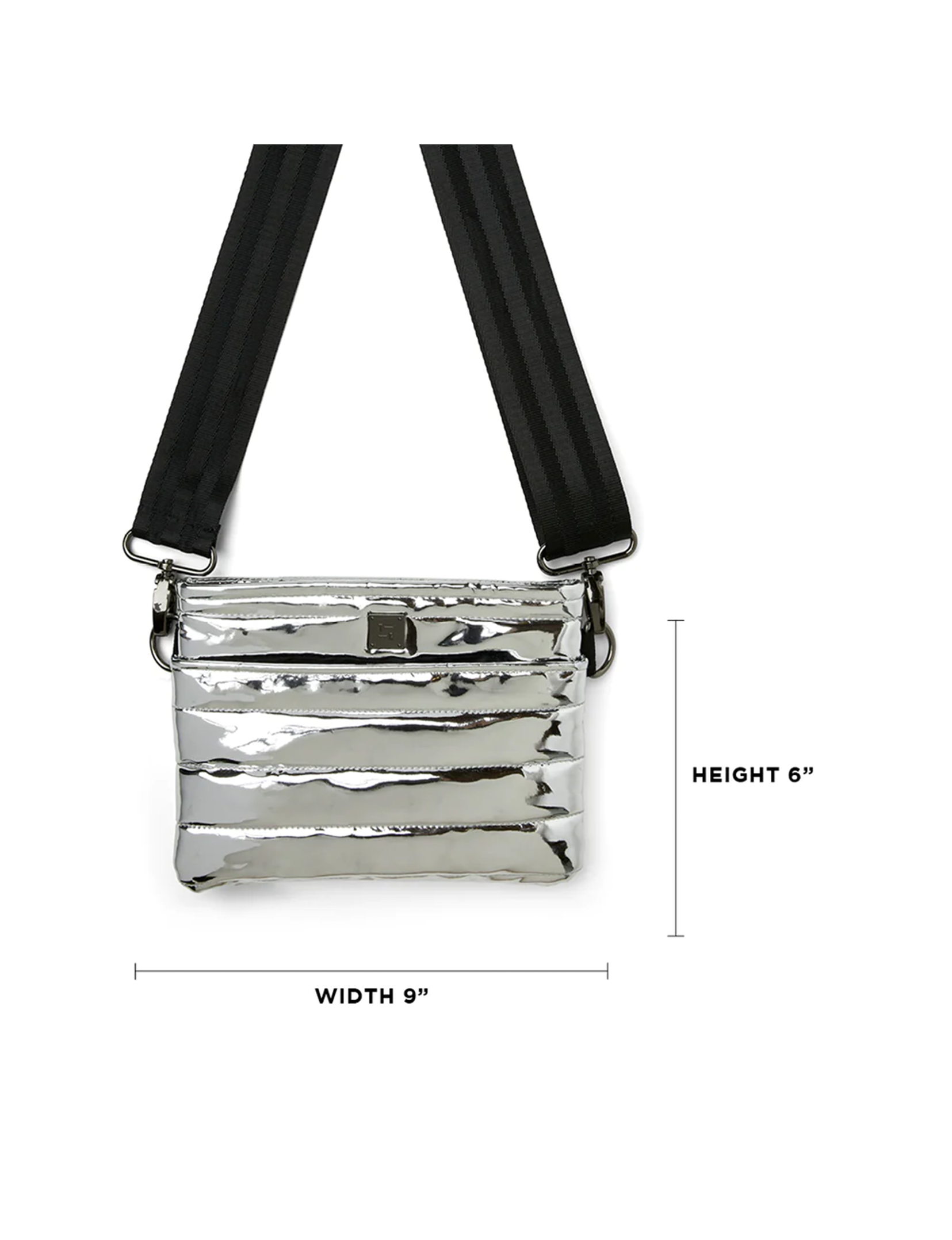 Bum Bag Crossbody, Silver Mirror