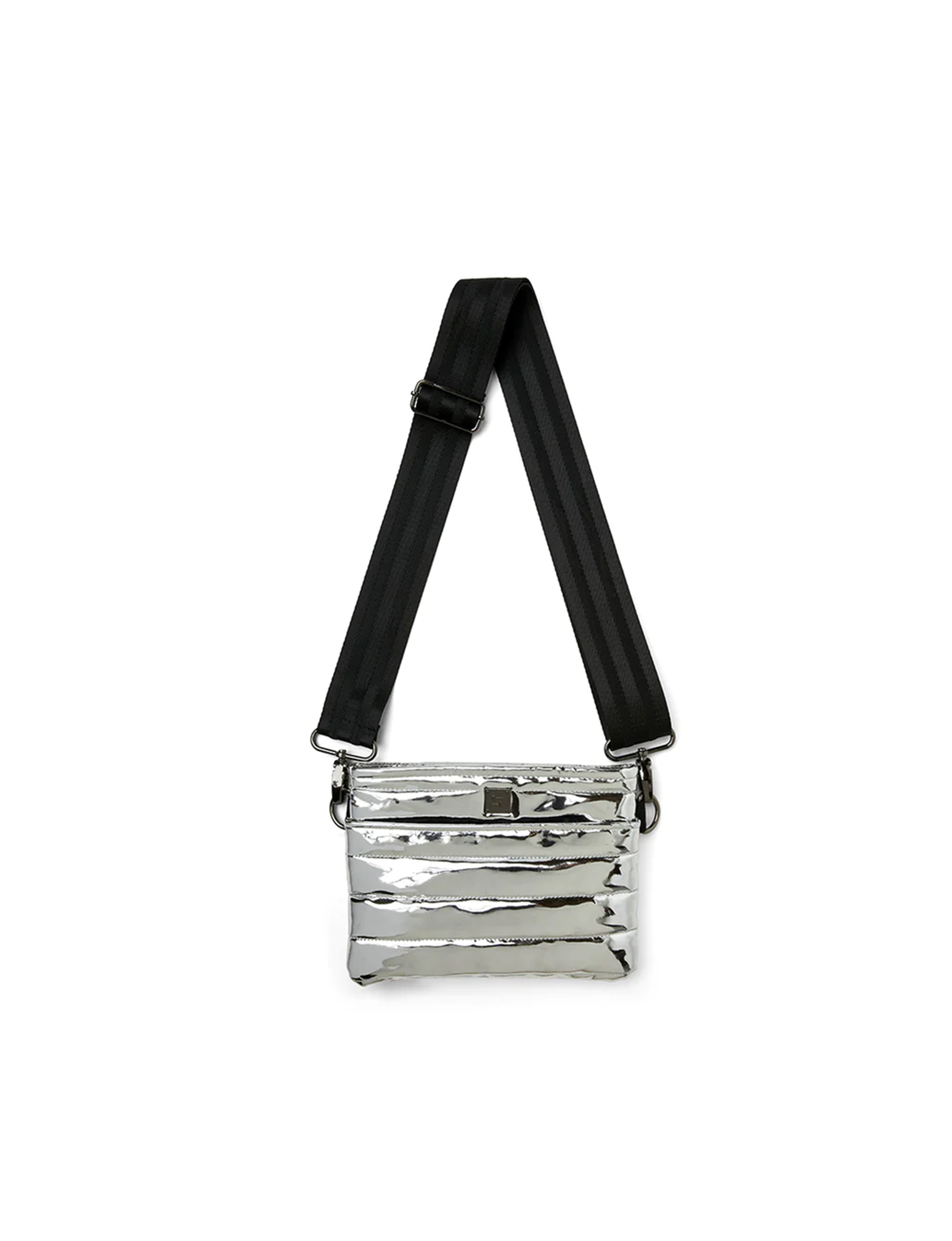 Bum Bag Crossbody, Silver Mirror