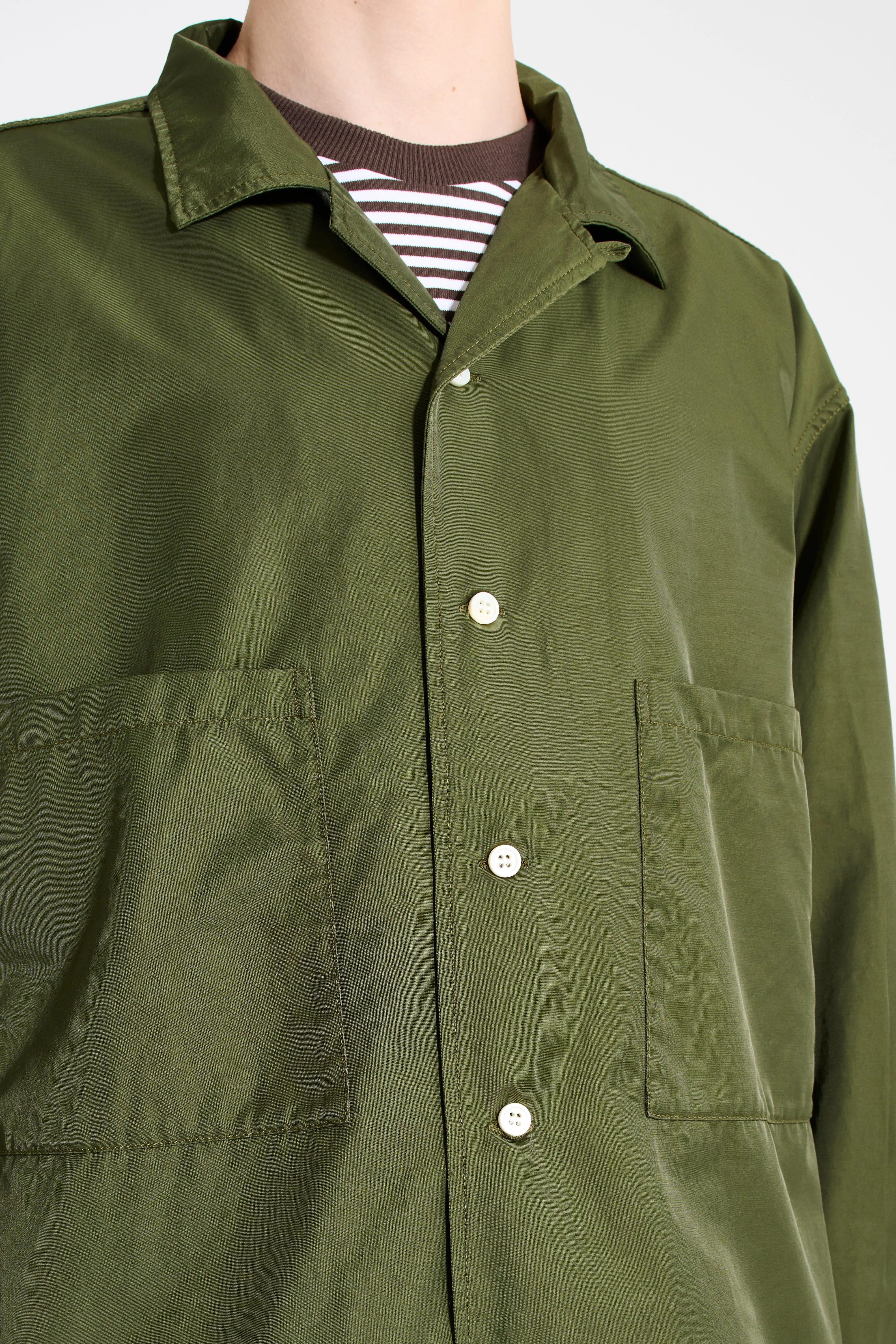 Cav Empt CN Twill Open Shirt Jacket Green