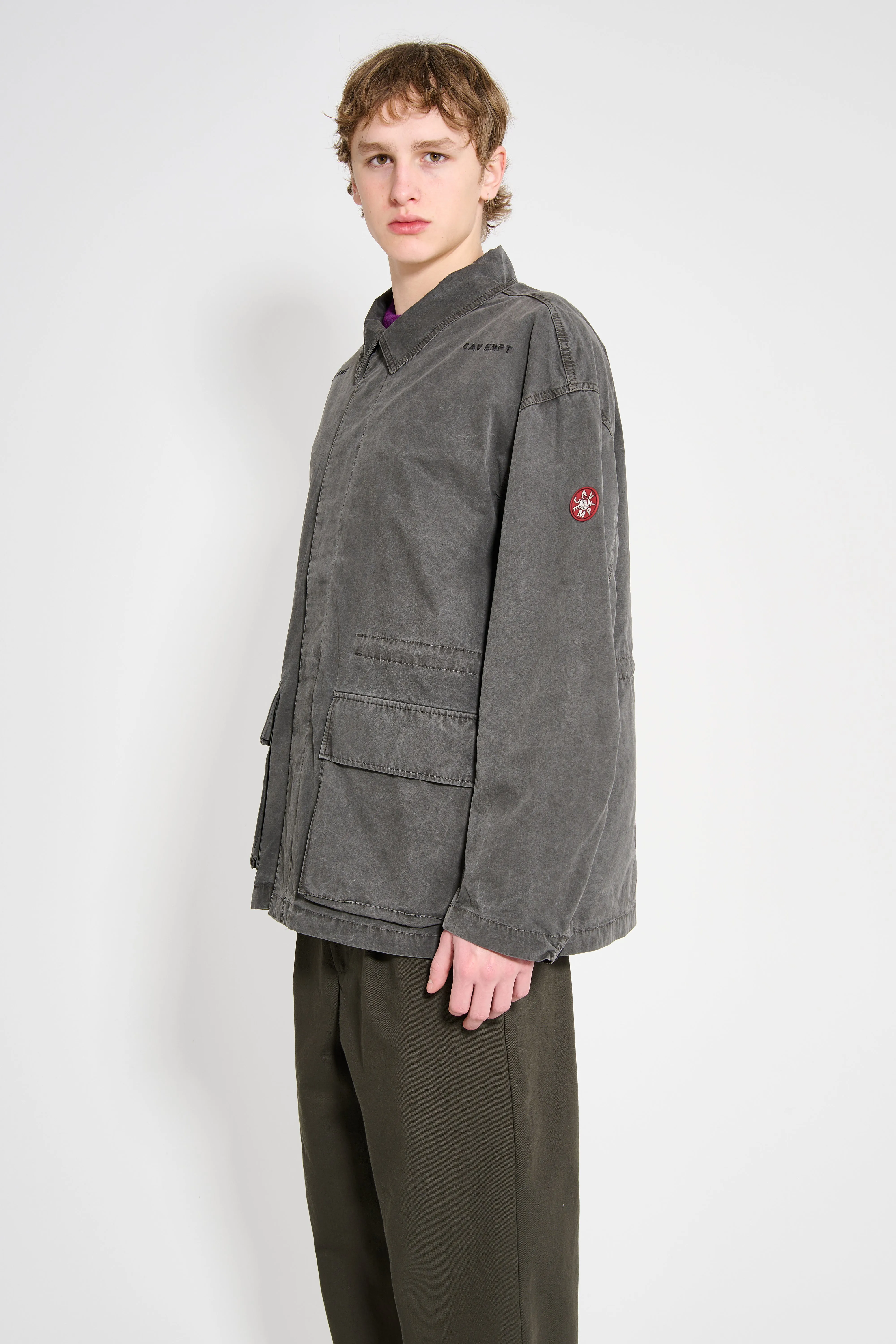 Cav Empt Overdye Easy BDU Jacket Charcoal