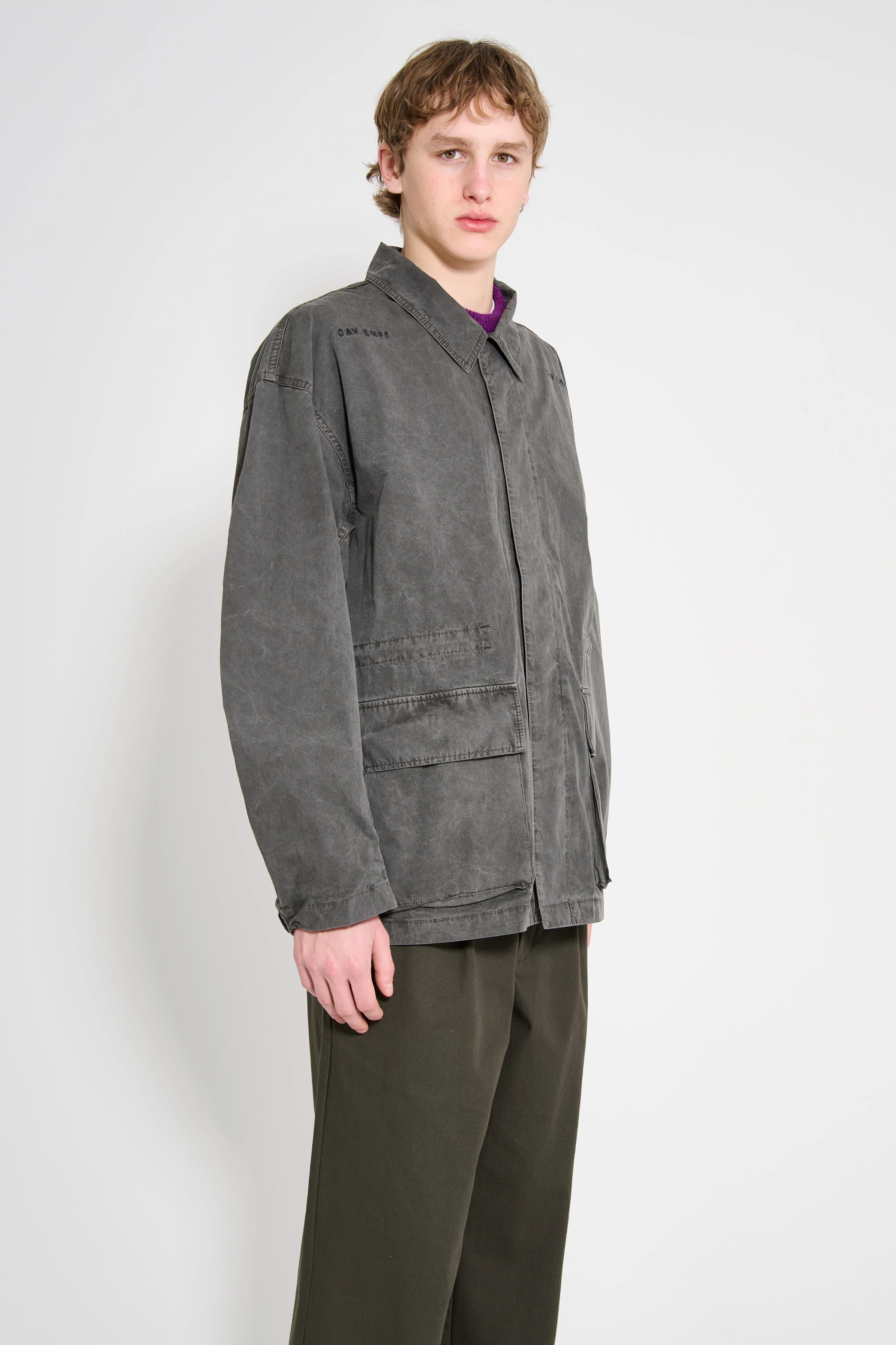 Cav Empt Overdye Easy BDU Jacket Charcoal