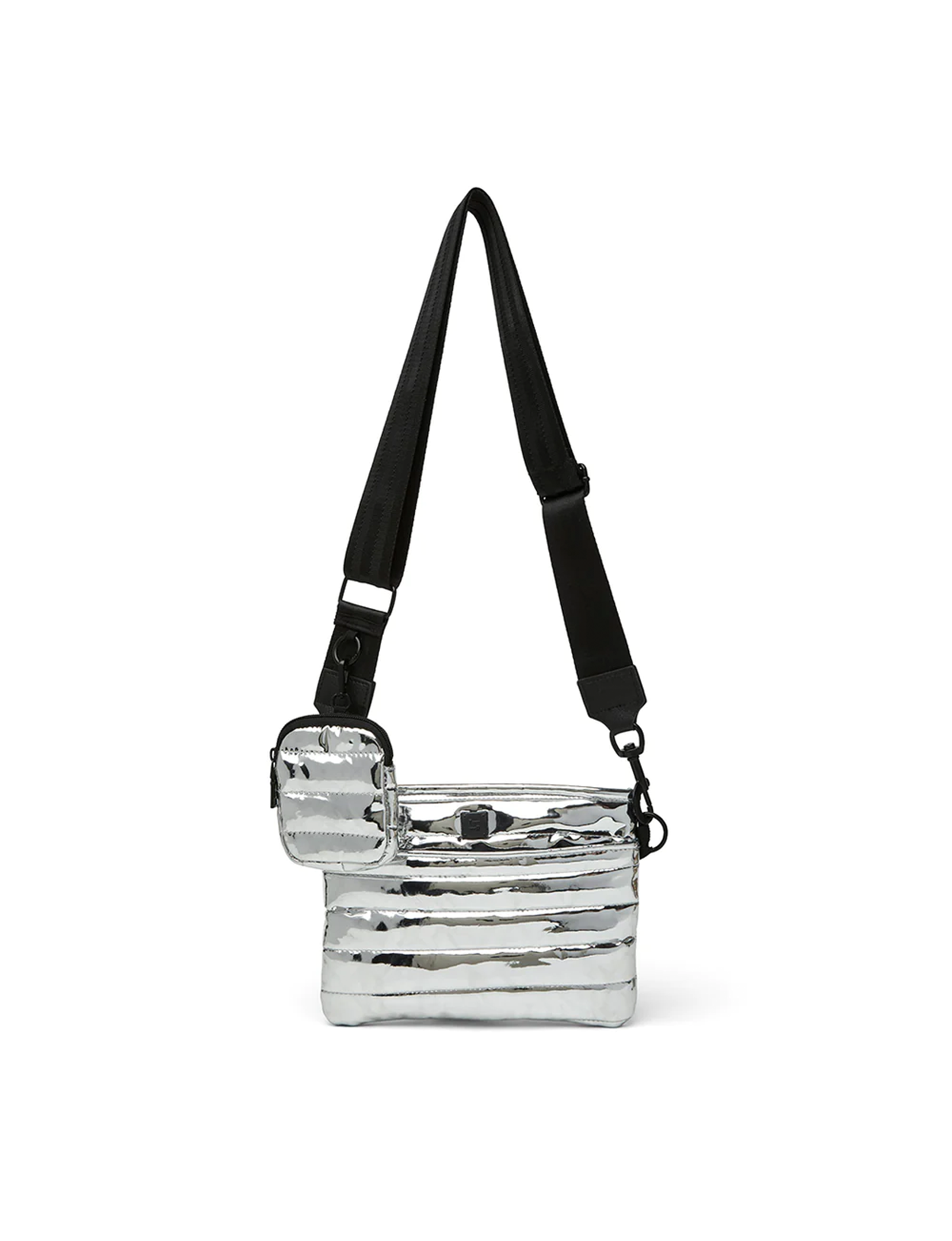 Downtown Crossbody, Silver Mirror