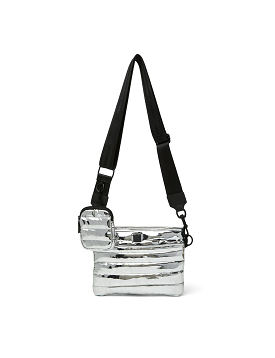 Downtown Crossbody, Silver Mirror