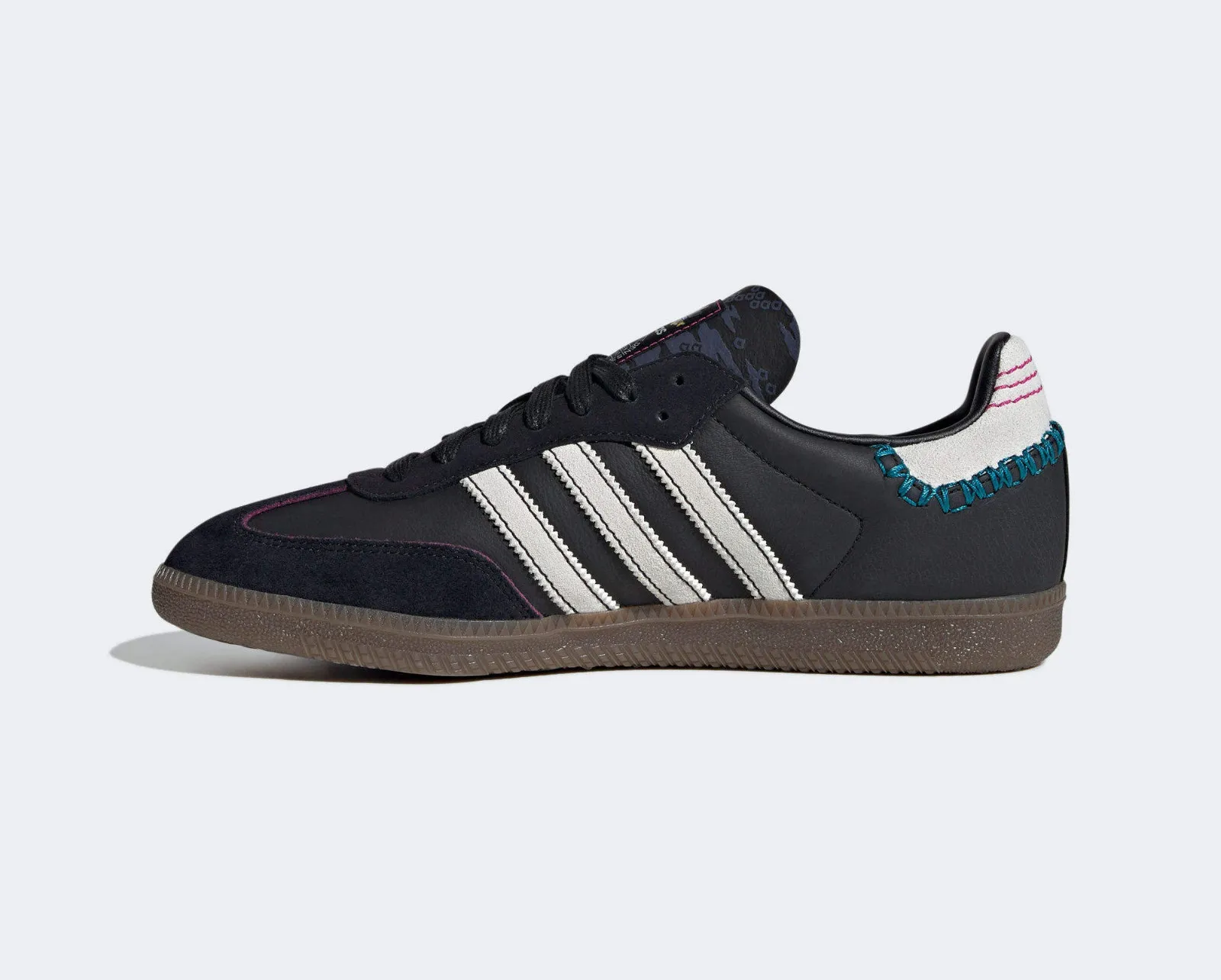 Feifei Ruan x Adidas Samba OG Core Black Footwear White Teal ID1141