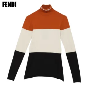 FENDI  |Casual Style Unisex Wool Street Style Long Sleeves High-Neck