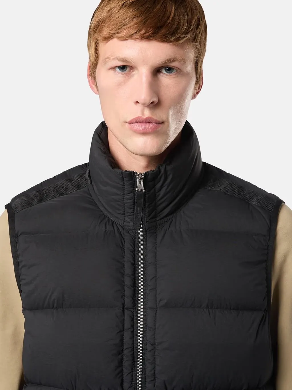 G0828 Seamless Tunnel Nylon Down Zip Vest