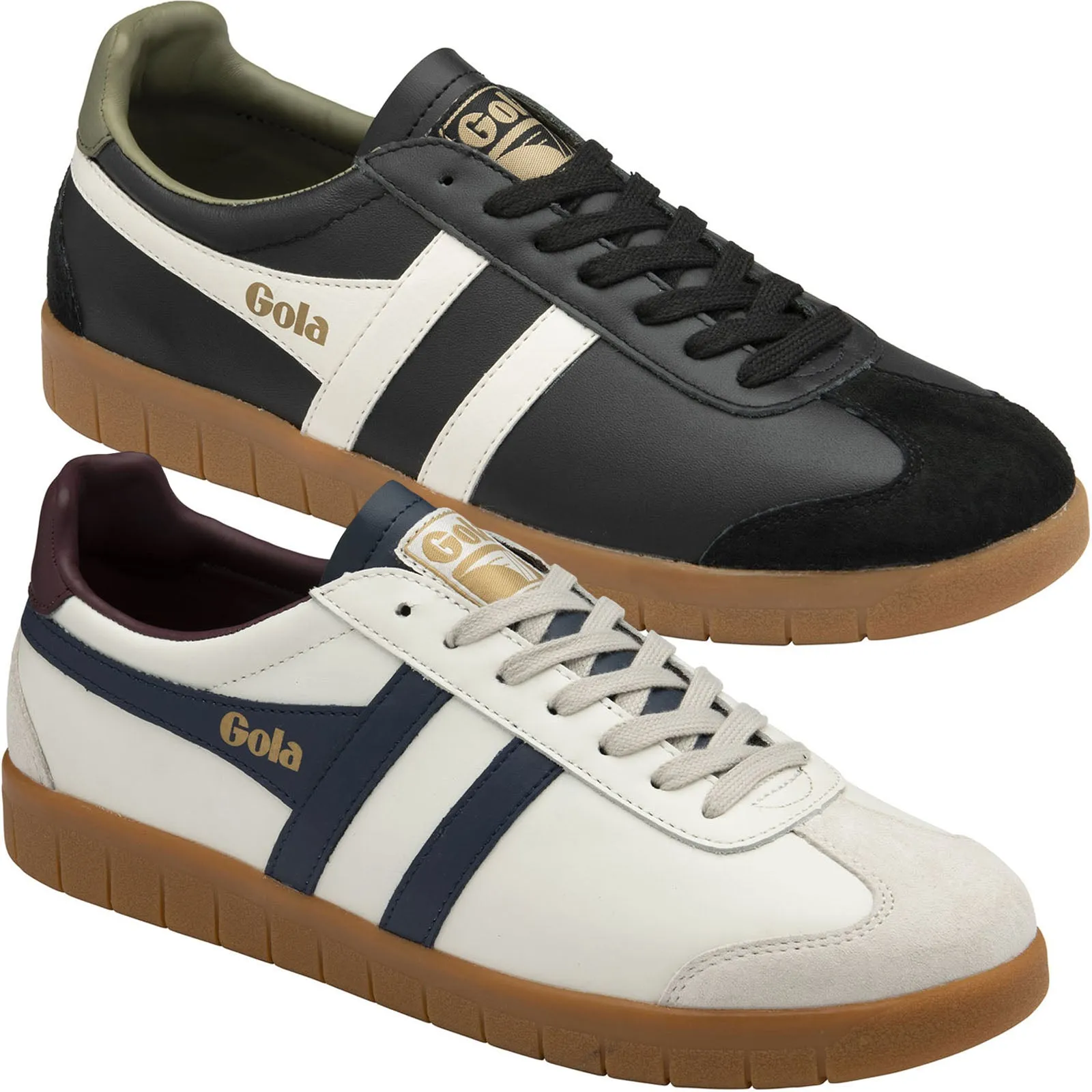 Gola Classics Mens Hurricane Leather Retro Trainers
