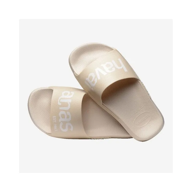 Havaianas Slide Classic Logomania  4148124 Ciabatte a Fascia Beige