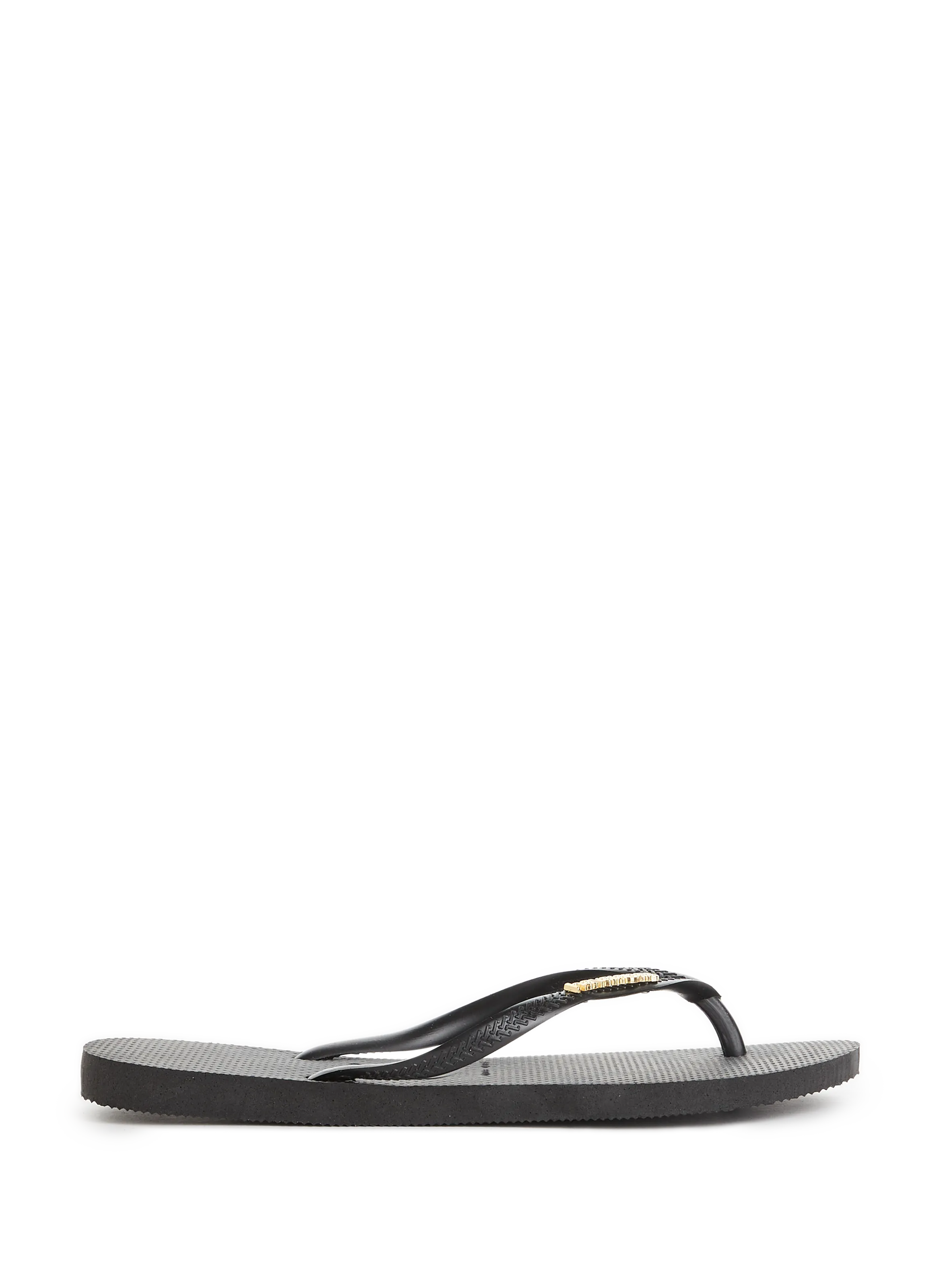 HAVAIANAS  Slim Logo Metallic flip flops - Black