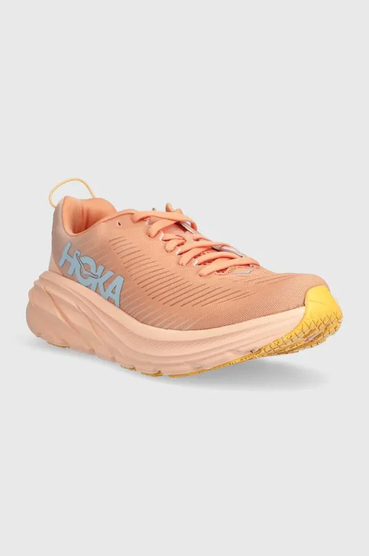 Hoka One One running shoes RINCON 3 orange color