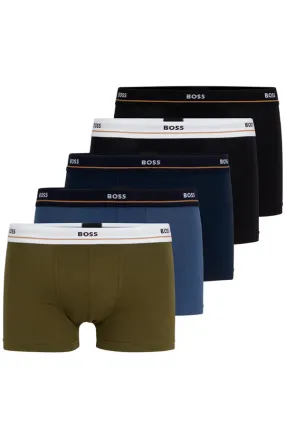 Hugo Boss 5-pack Stretch Cotton Trunks Army