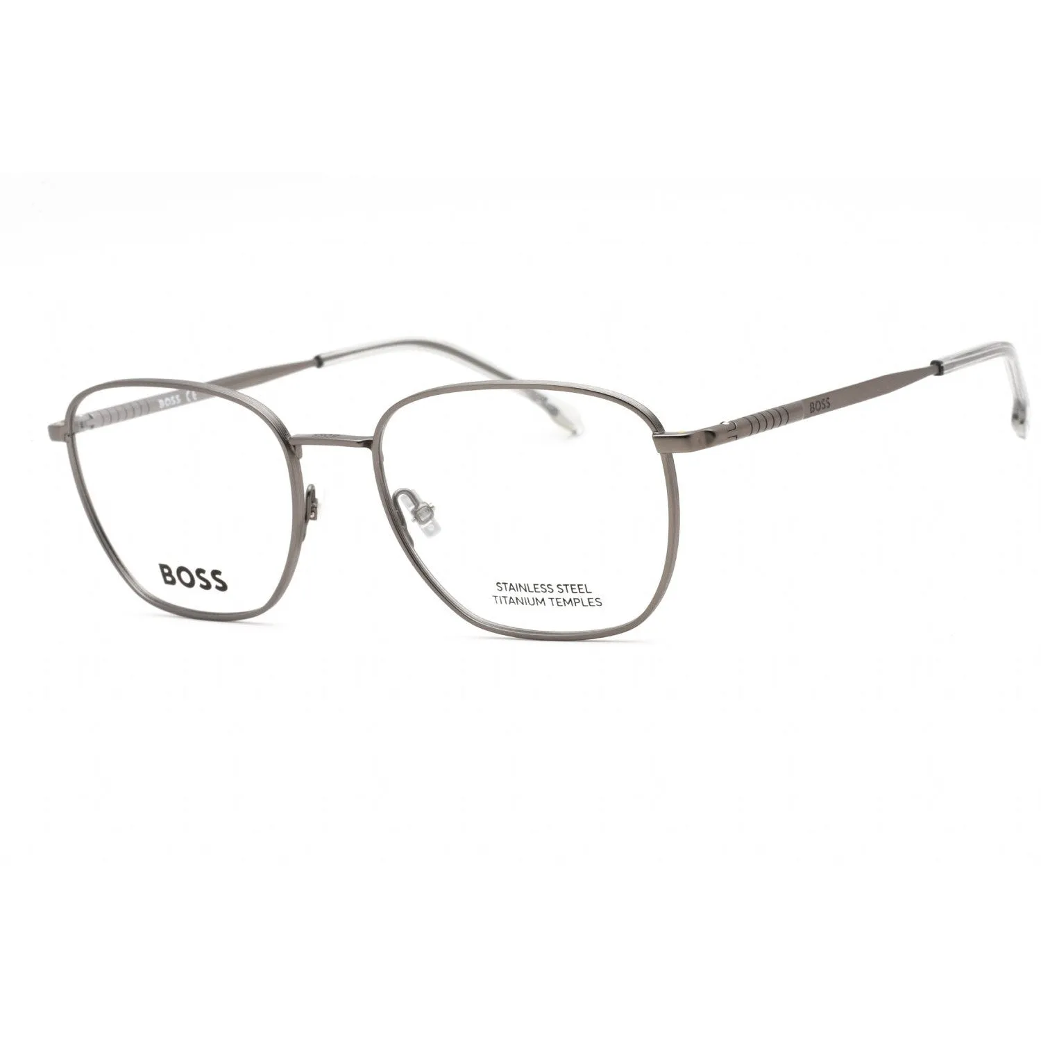 Hugo Boss BOSS 1415 Eyeglasses Matte Dark Ruthenium /Clear demo lens