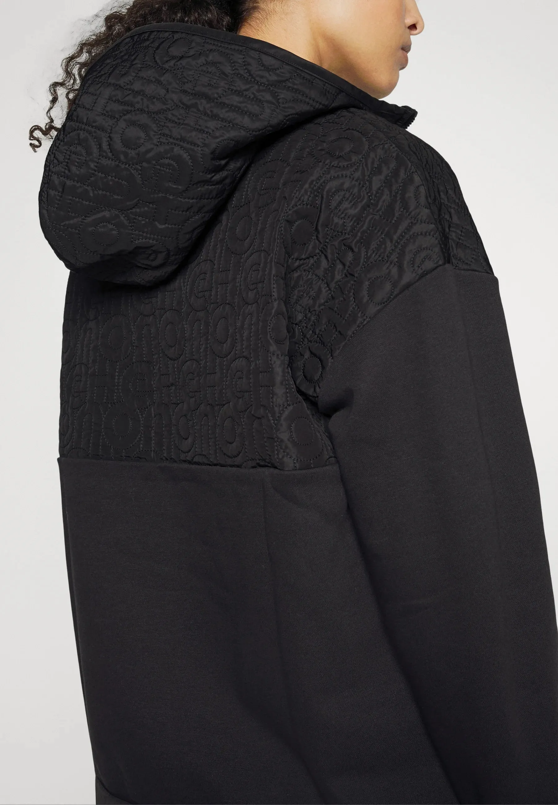 Hugo Womens Demella Half Zip Pullover in Black