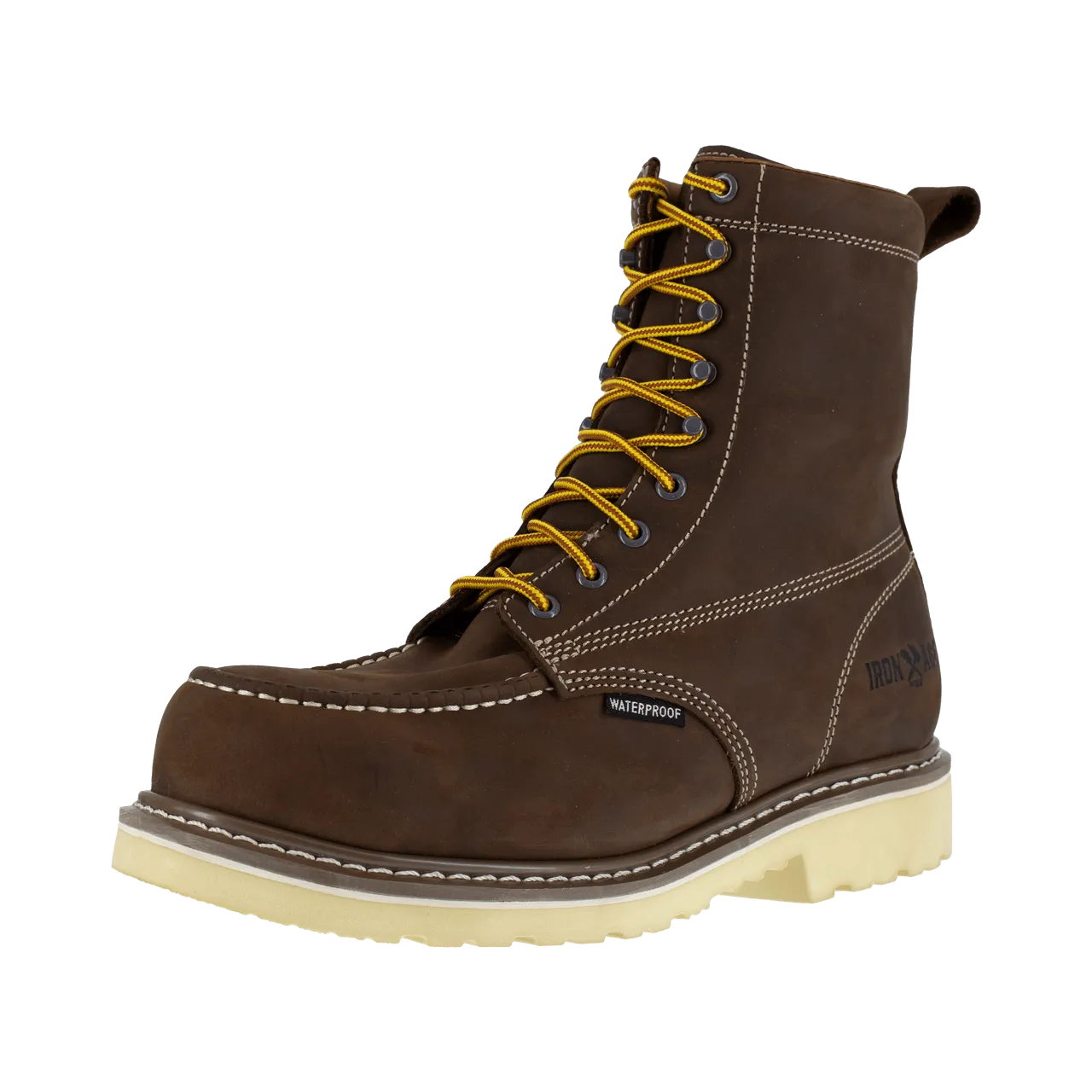 Iron Age Men's - 8 Solidifier EH Waterproof Brown Work Boot - Comp Toe