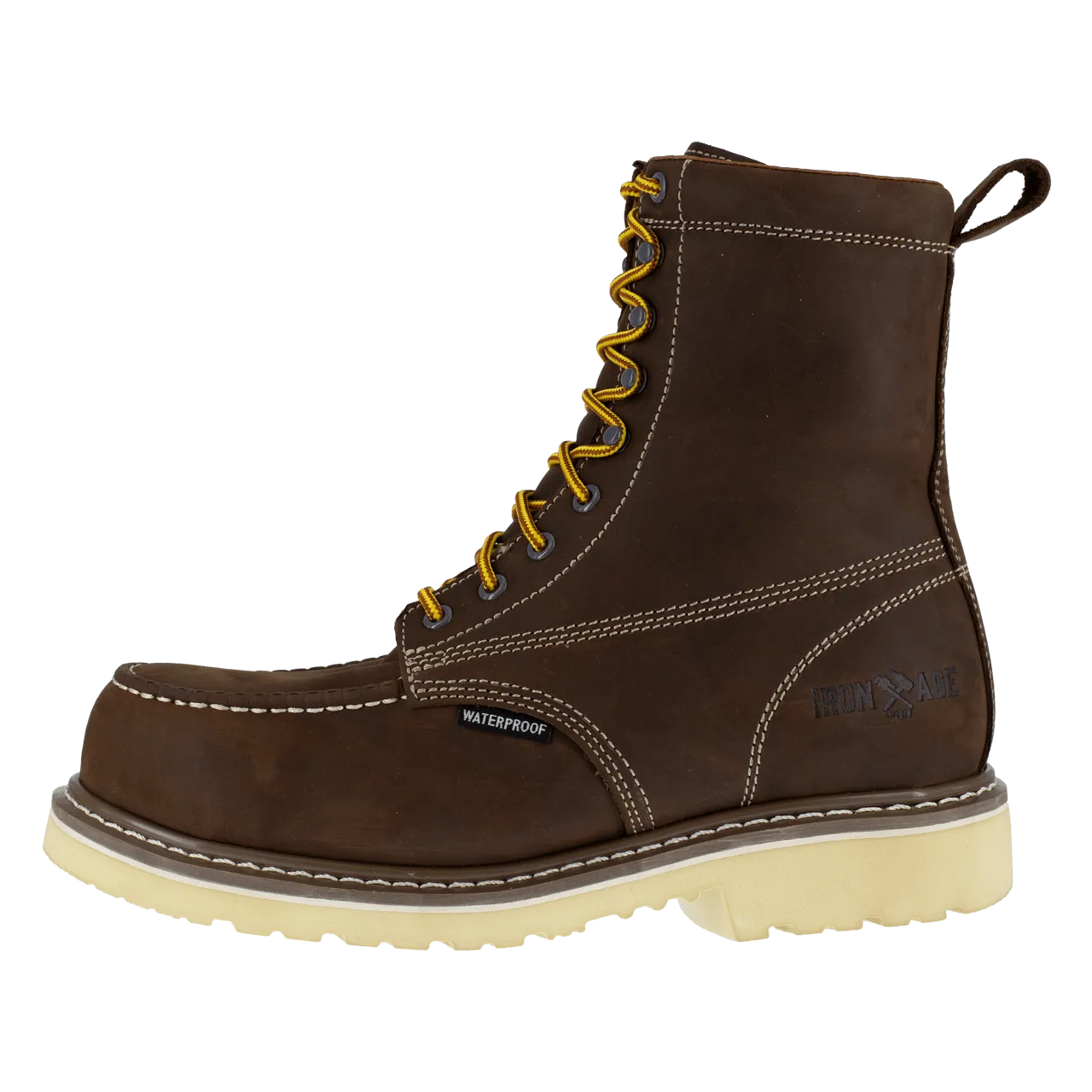 Iron Age Men's - 8 Solidifier EH Waterproof Brown Work Boot - Comp Toe