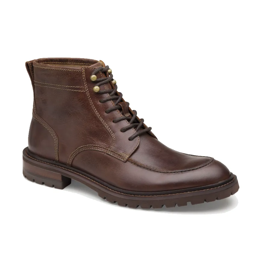 Johnston & Murphy Barrett Moc Toe Mahogany Men's