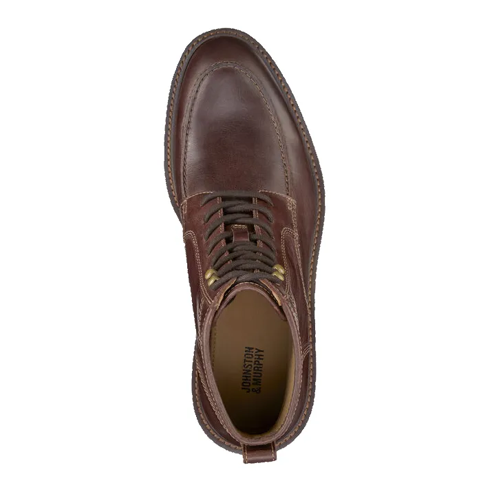 Johnston & Murphy Barrett Moc Toe Mahogany Men's