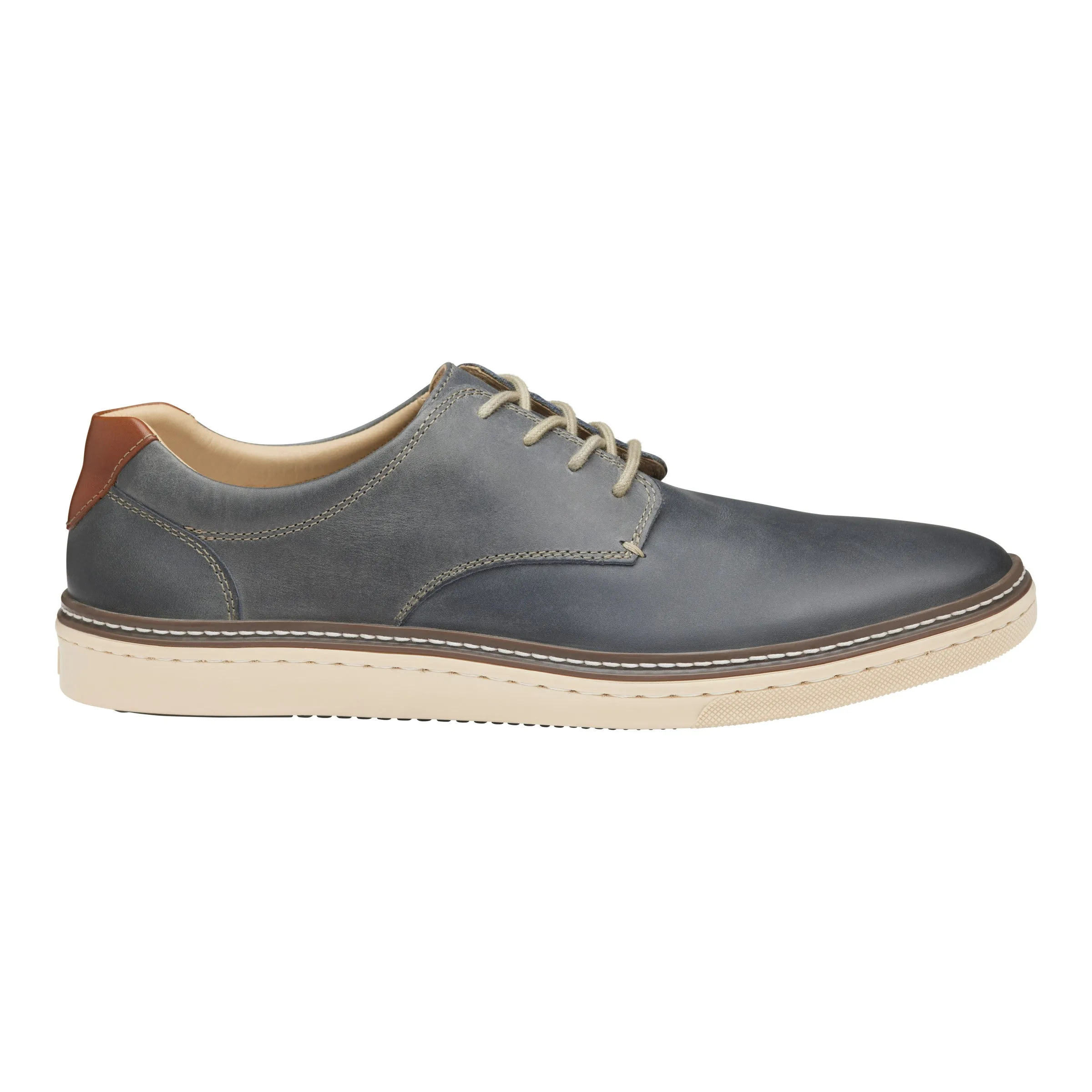 Johnston & Murphy McGuffey Plain Toe Gray Oiled Men's