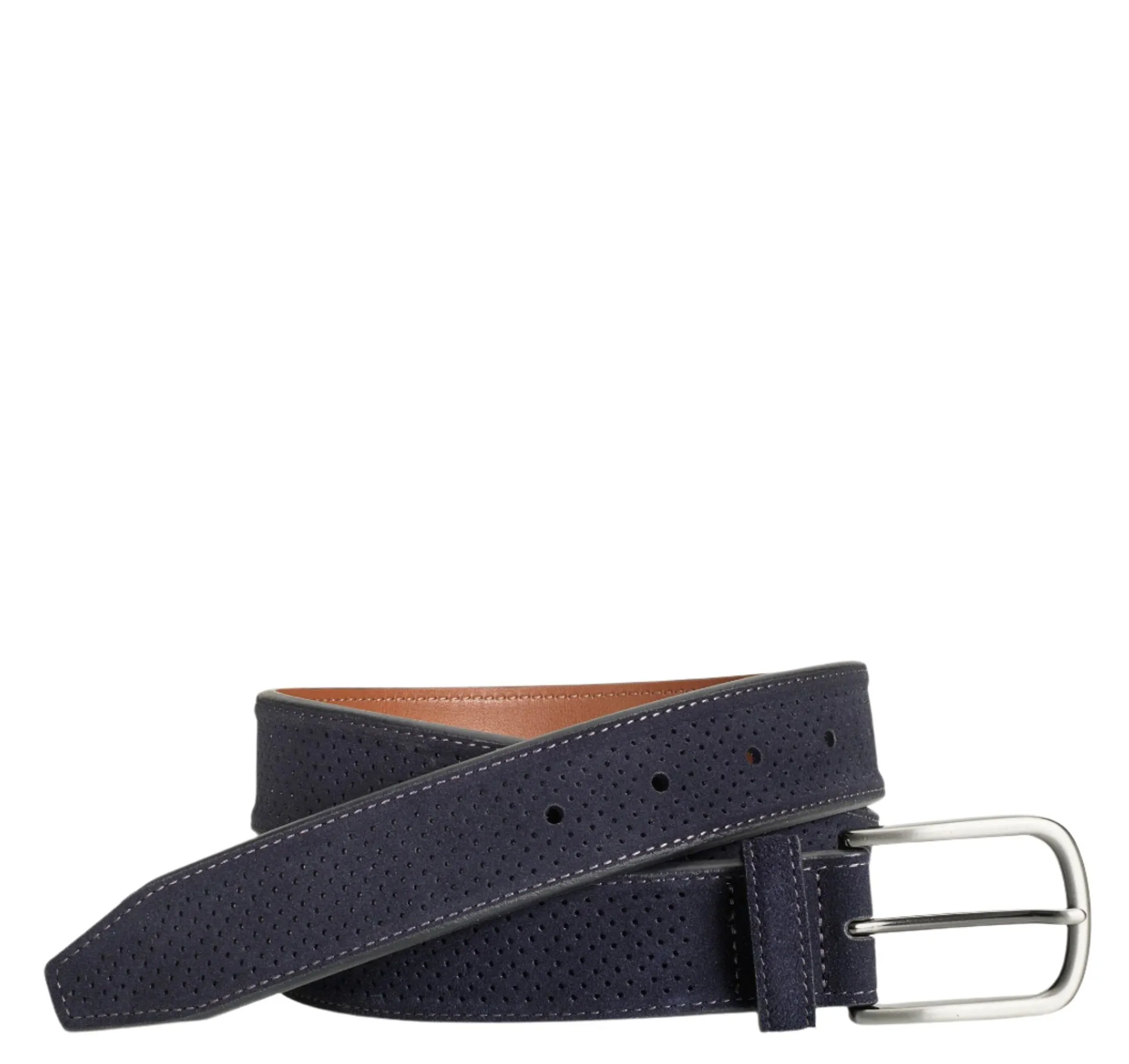 JOHNSTON & MURPHY PERFED SUEDE BELT MEN'S