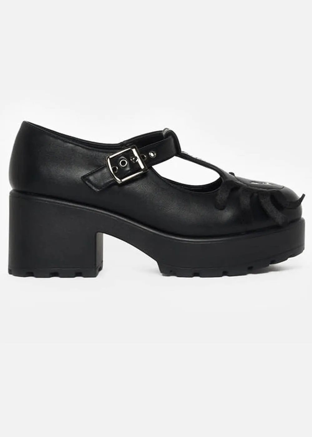 Koi Footwear Sai Spider's Choice Mary Jane Pumps Black