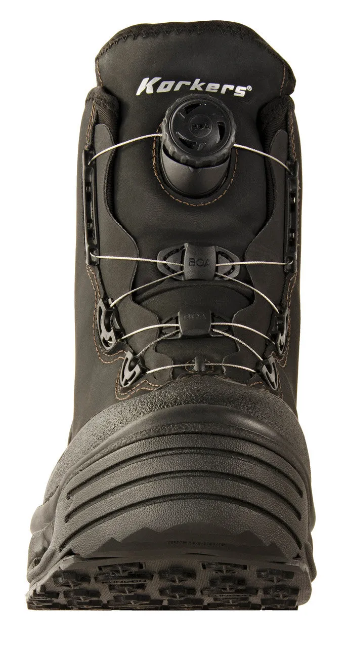 Korkers Devil's Canyon Wading Boots with Felt & Kling-On Soles - Black