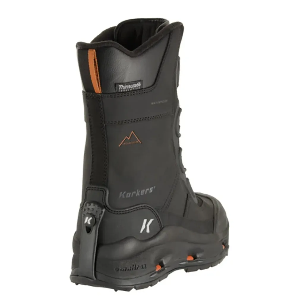 Korkers Icejack Pro Winter Work Boots - Black