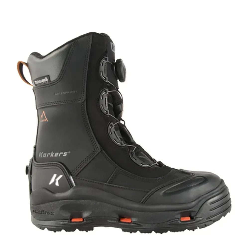 Korkers Icejack Pro Winter Work Boots - Black