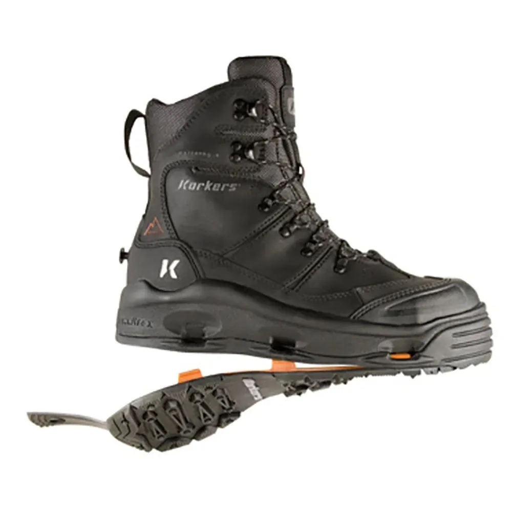 Korkers Mens Black/Grey Snowjack Pro Winter Work Boots