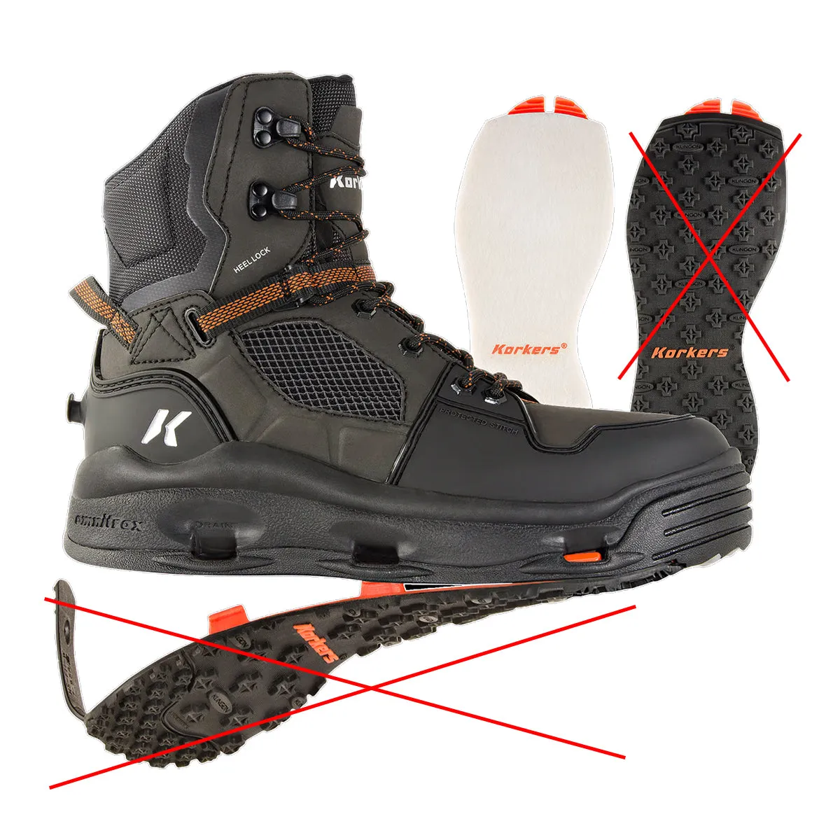 Korkers Terror Ridge Wading Boot Felt 10