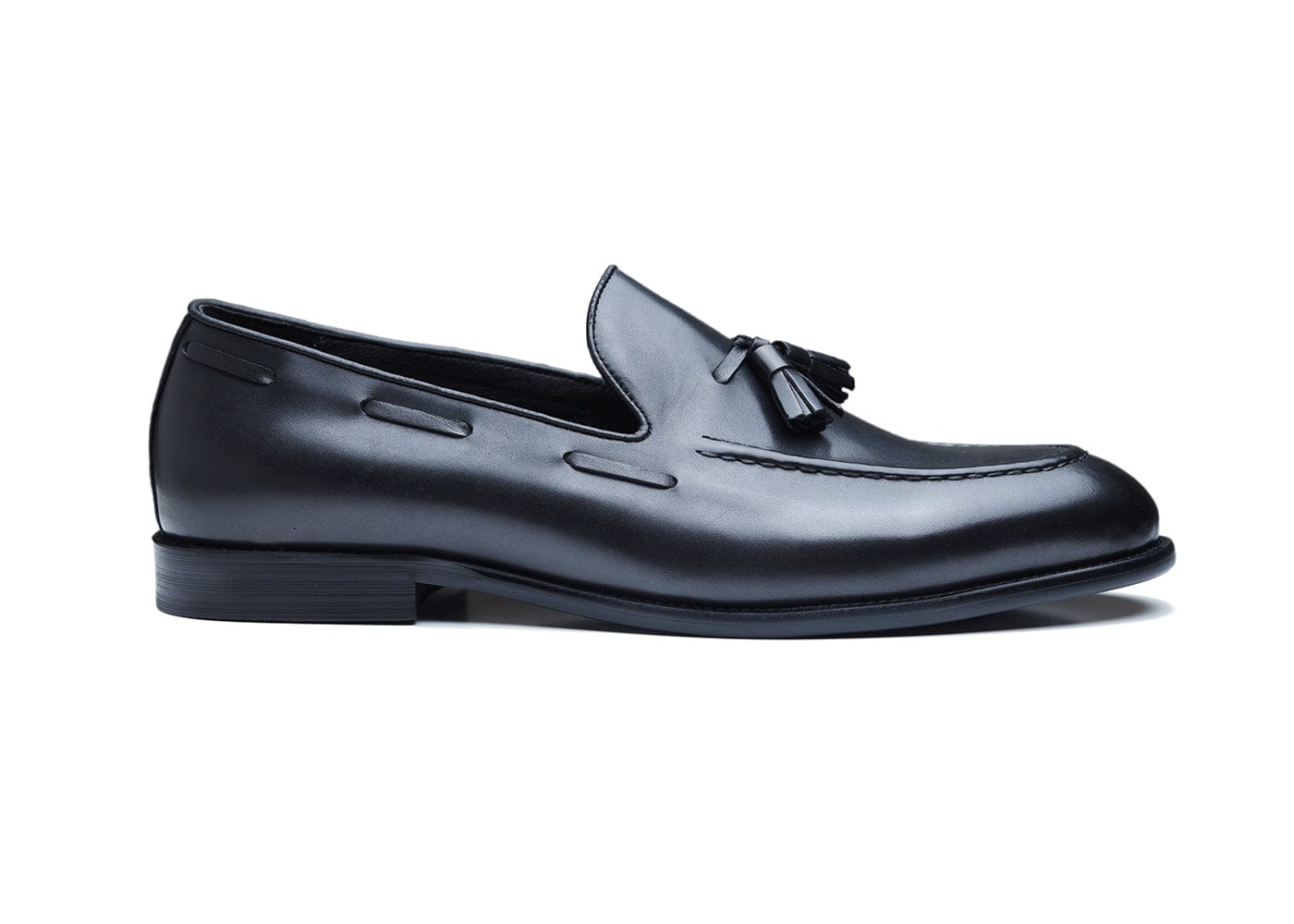 LULAK | Black Braided Tassel Loafers