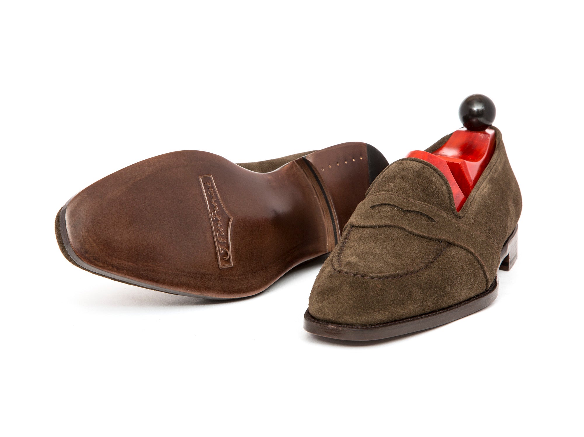 Madison - MTO - Moss Suede - LPB Last - Single Leather Sole