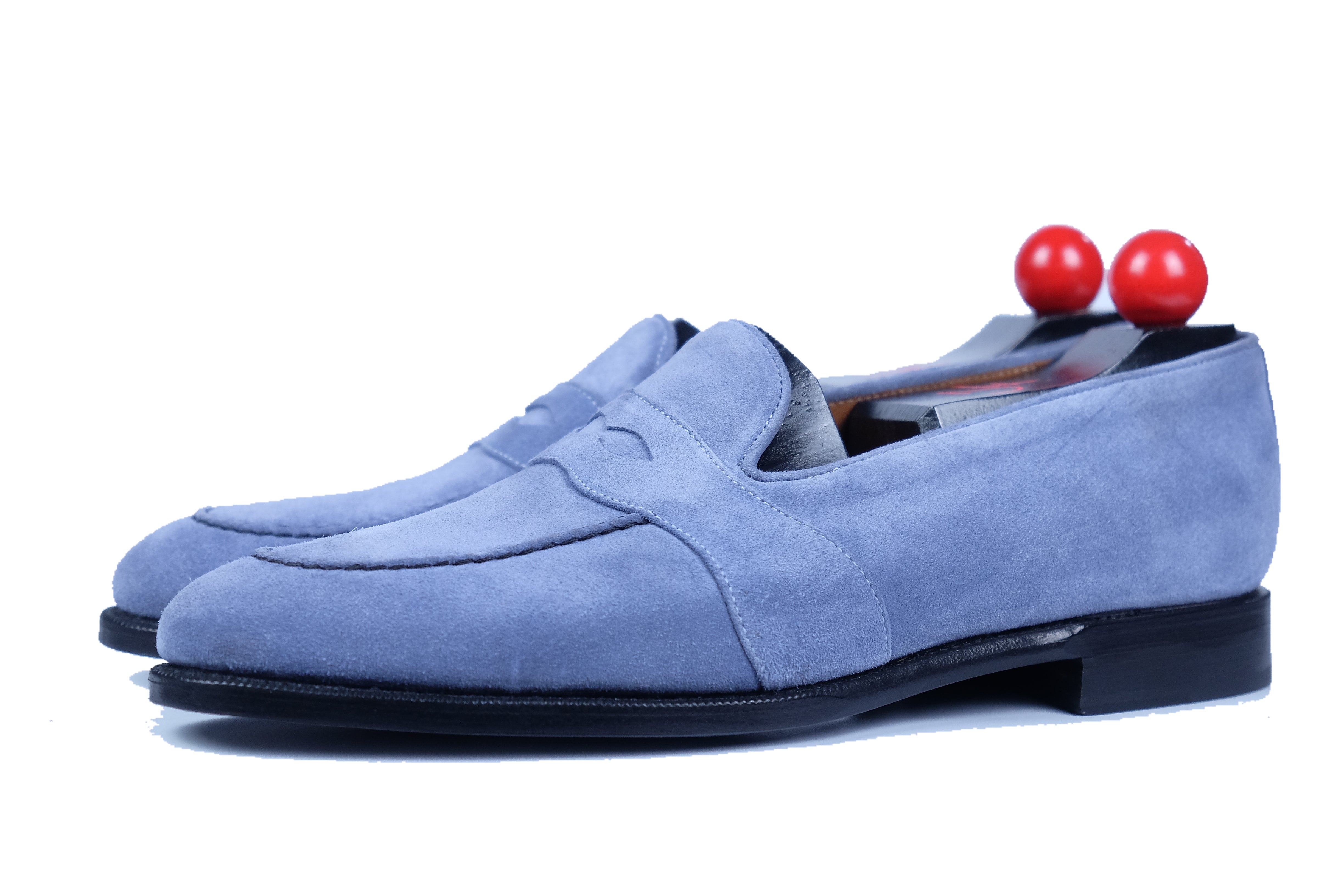 Madison - MTO - Powder Blue Suede - TMG Last - Single Leather Sole