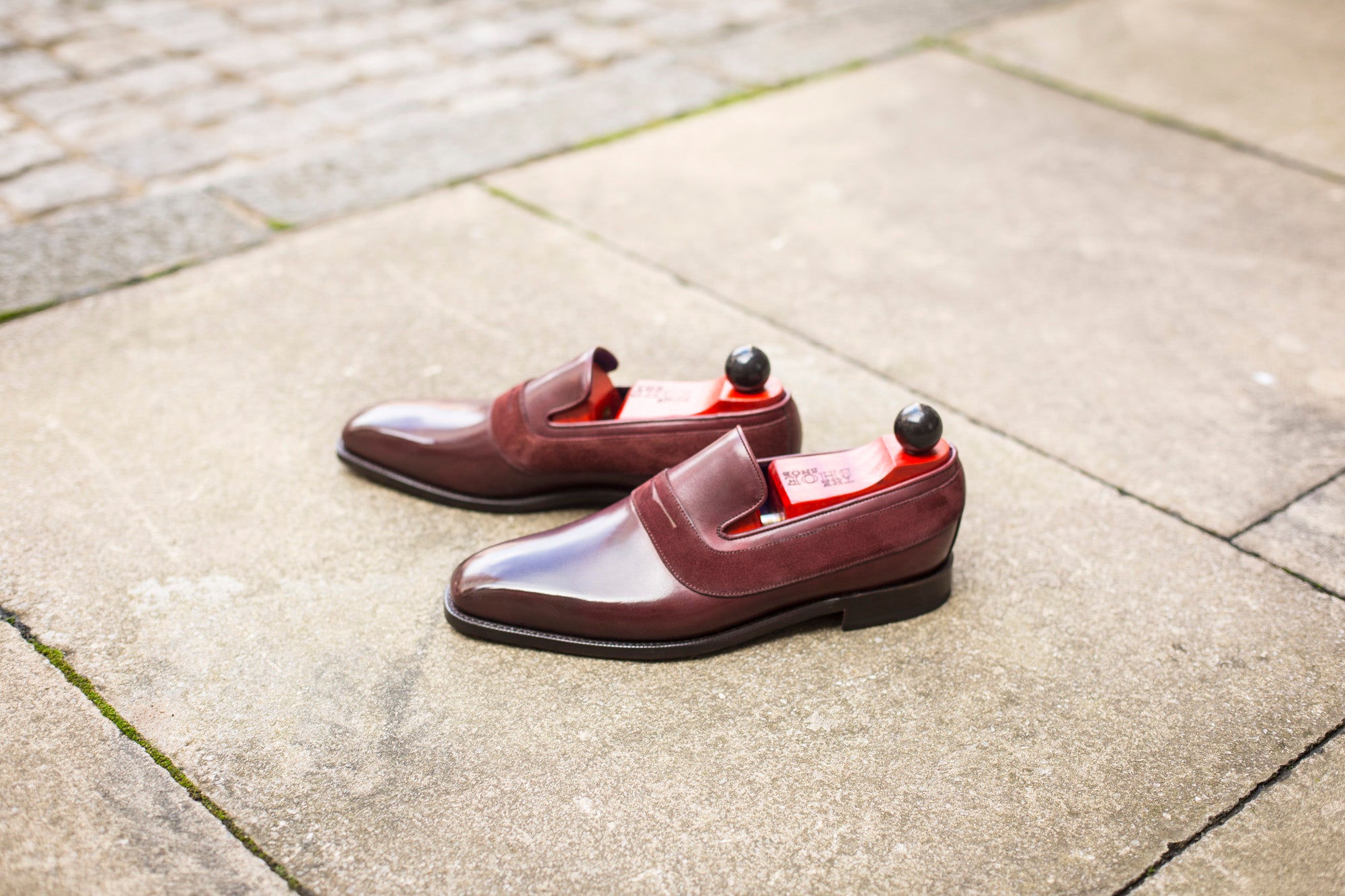 Marcos - MTO - Burgundy Calf / Burgundy Suede - LPB Last - Single Leather Sole