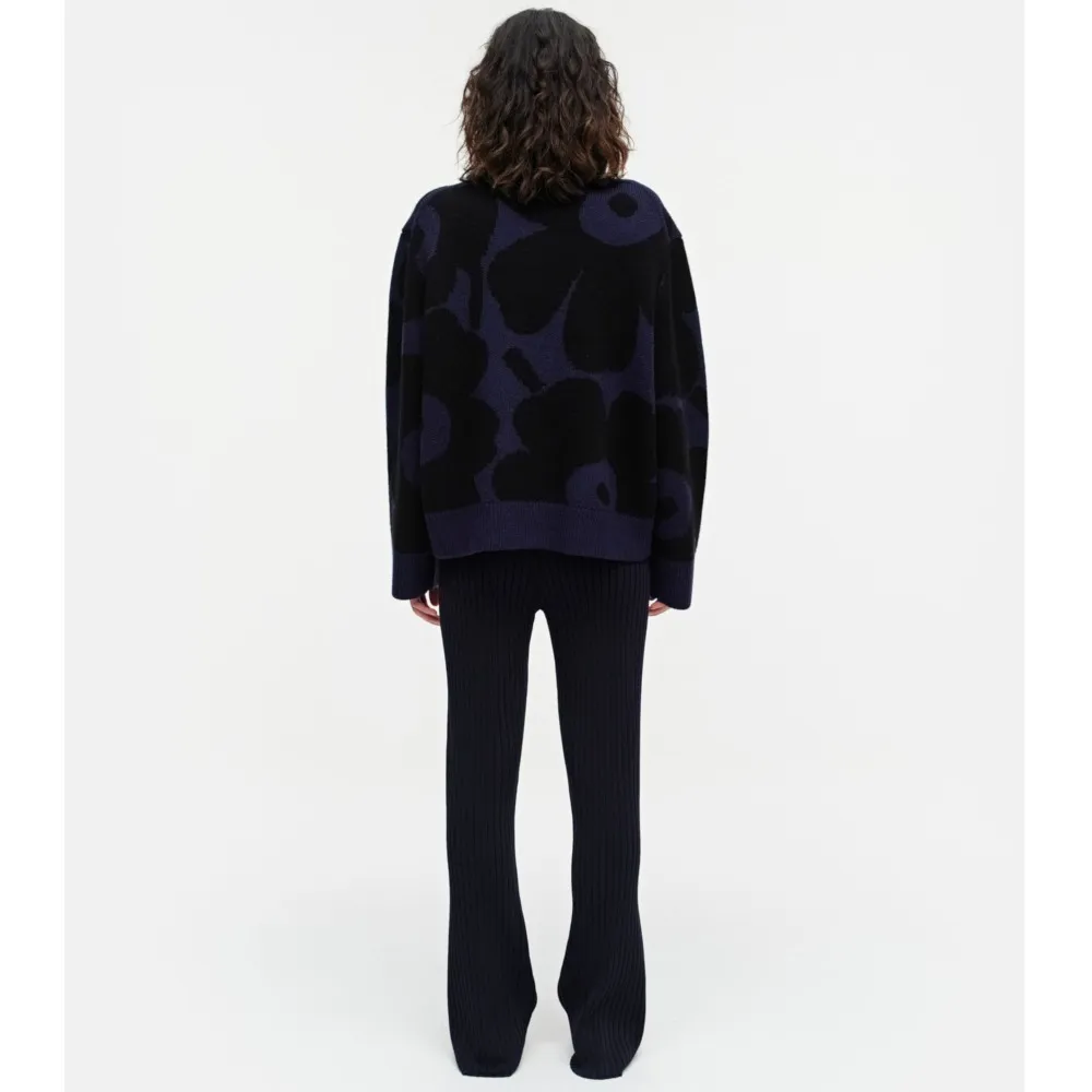 marimekko  |Flower Patterns Casual Style Wool Street Style Long Sleeves