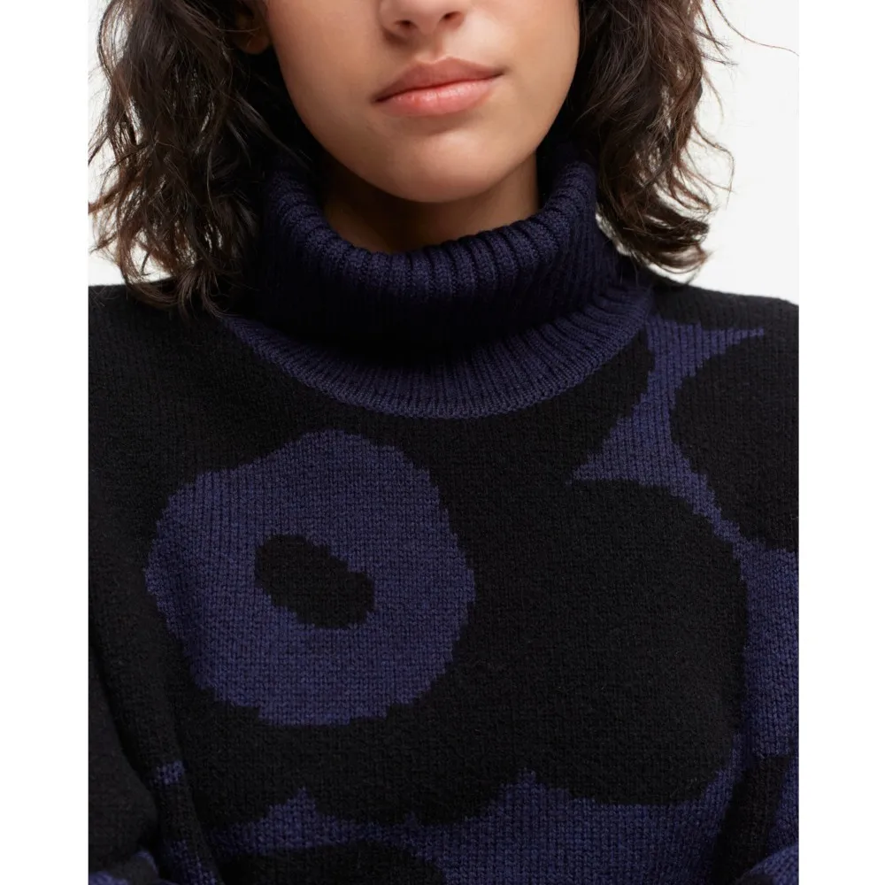 marimekko  |Flower Patterns Casual Style Wool Street Style Long Sleeves