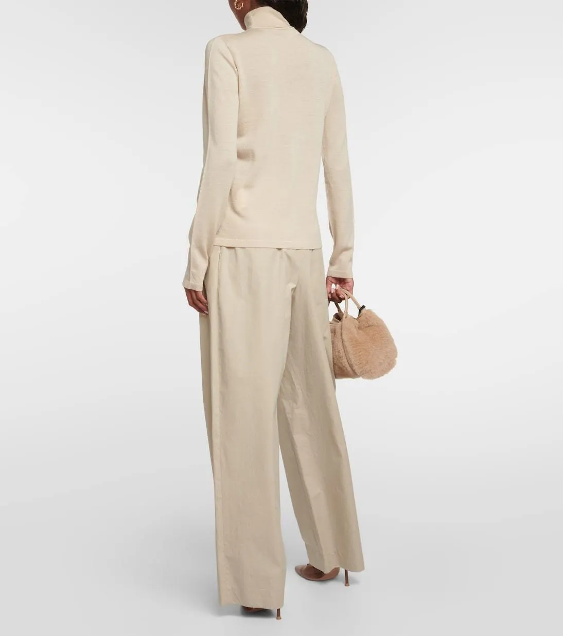 MaxMara  |Casual Style Wool Plain Elegant Style Formal Style