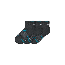 Men's Merino Wool Blend Running Quarter Sock 3-Pack