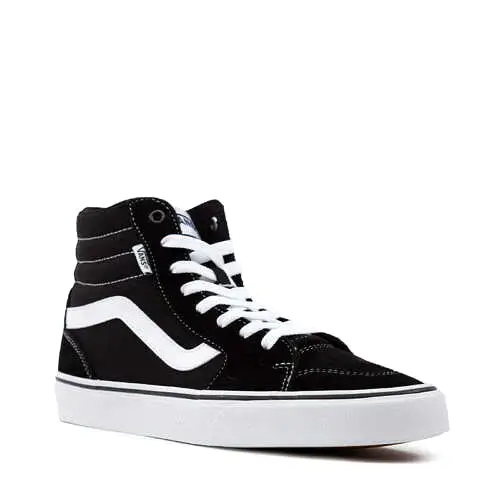 Mens Vans Filmore Hi Black/White Hi Top Lace Up Shoes